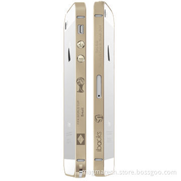 Cameo 2014 World Cup Series Bumper for iPhone 5s/5, Unique Cameo on the Surface, Gold